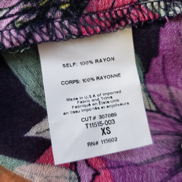 Lush Floral Flowy Halter Top Sz XS Purple NWOT - Picture 6 of 8